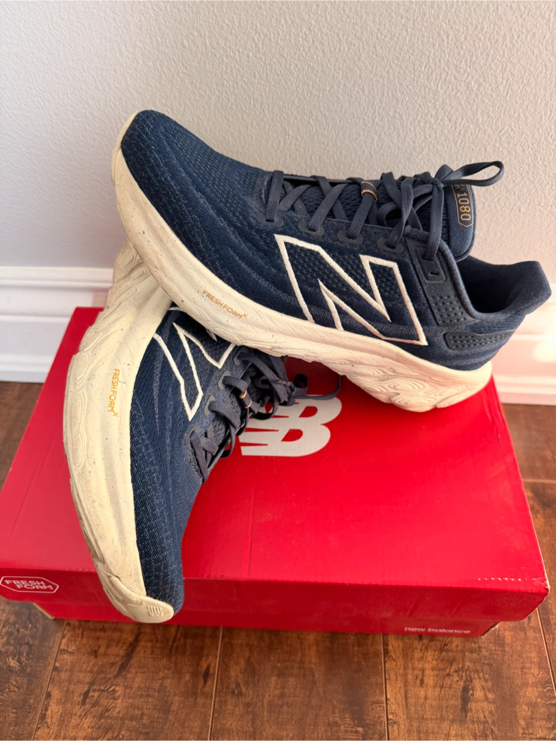 New Balance Men's Fresh Foam X 1080 v13 Navy Running Shoe Sz 8.5 - photo 2