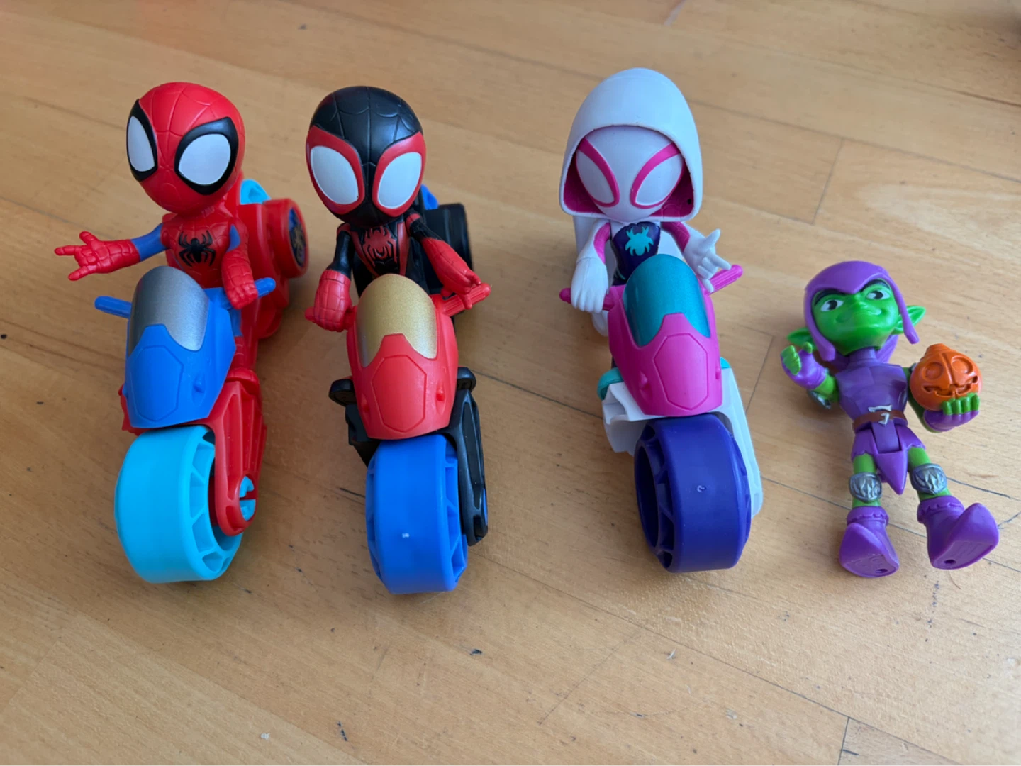 Spider-Man Motorcycle Figures Lot