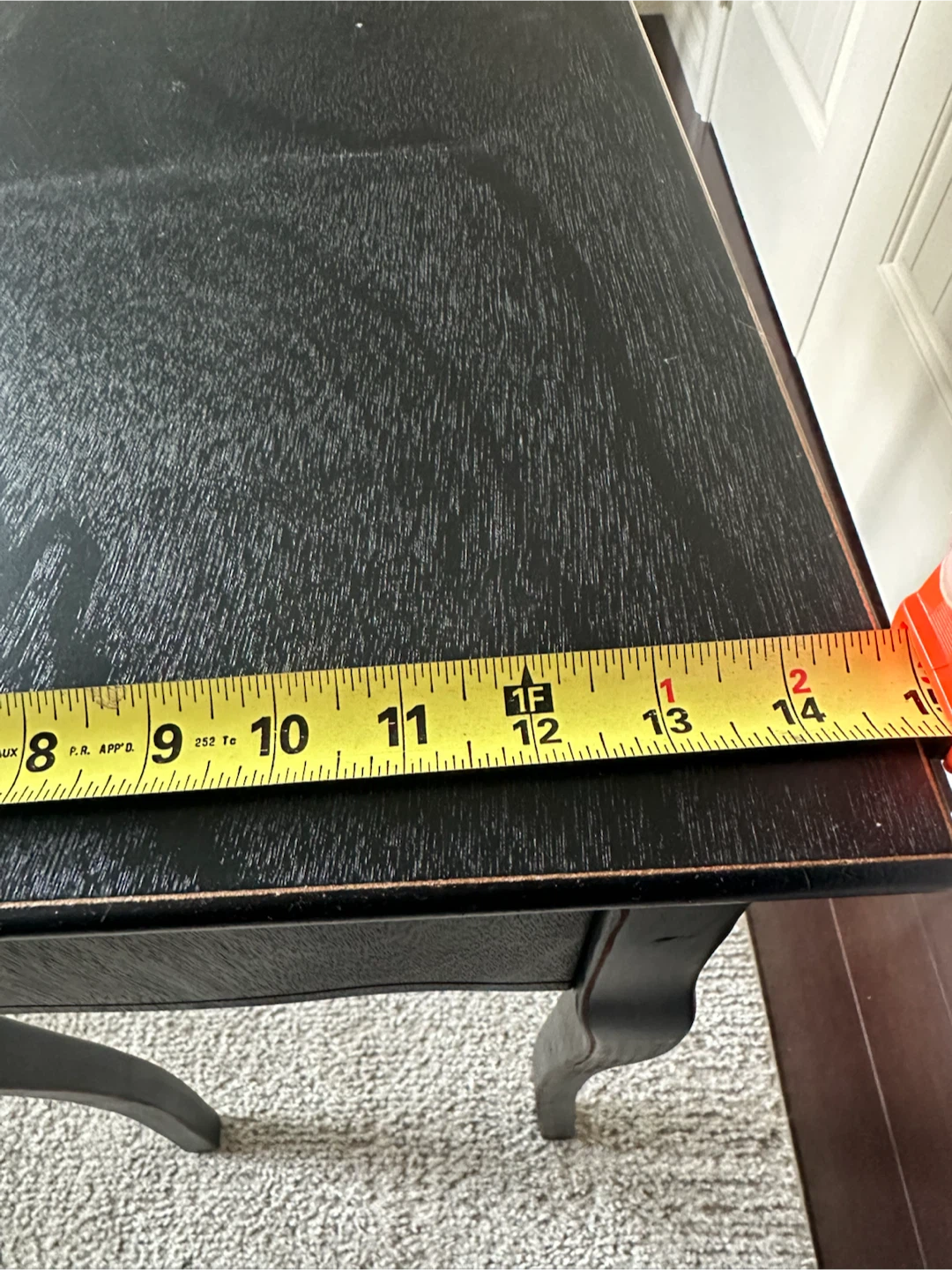 Black Console Table with 2 Drawers - photo 4