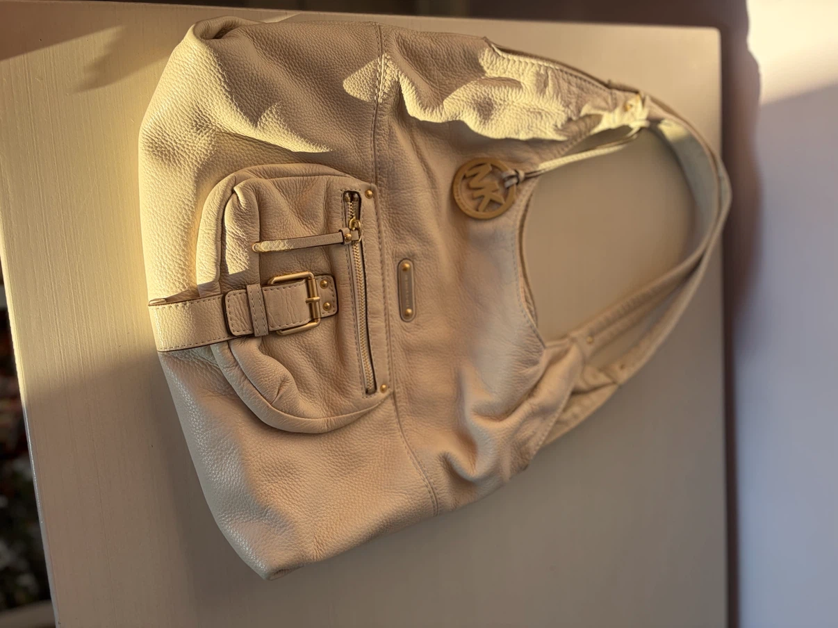 Michael Kors Cream Leather Bag