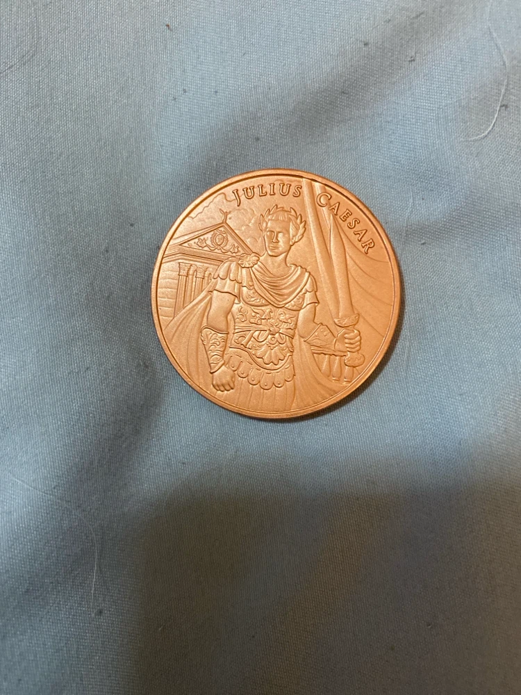 1 oz .999 Copper Coin - Julius Caesar Legendary Warriors