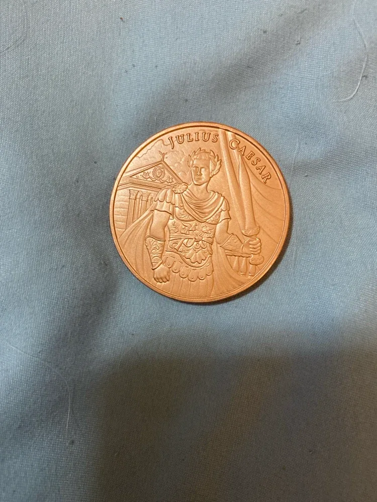 1 oz .999 Copper Coin - Julius Caesar Legendary Warriors