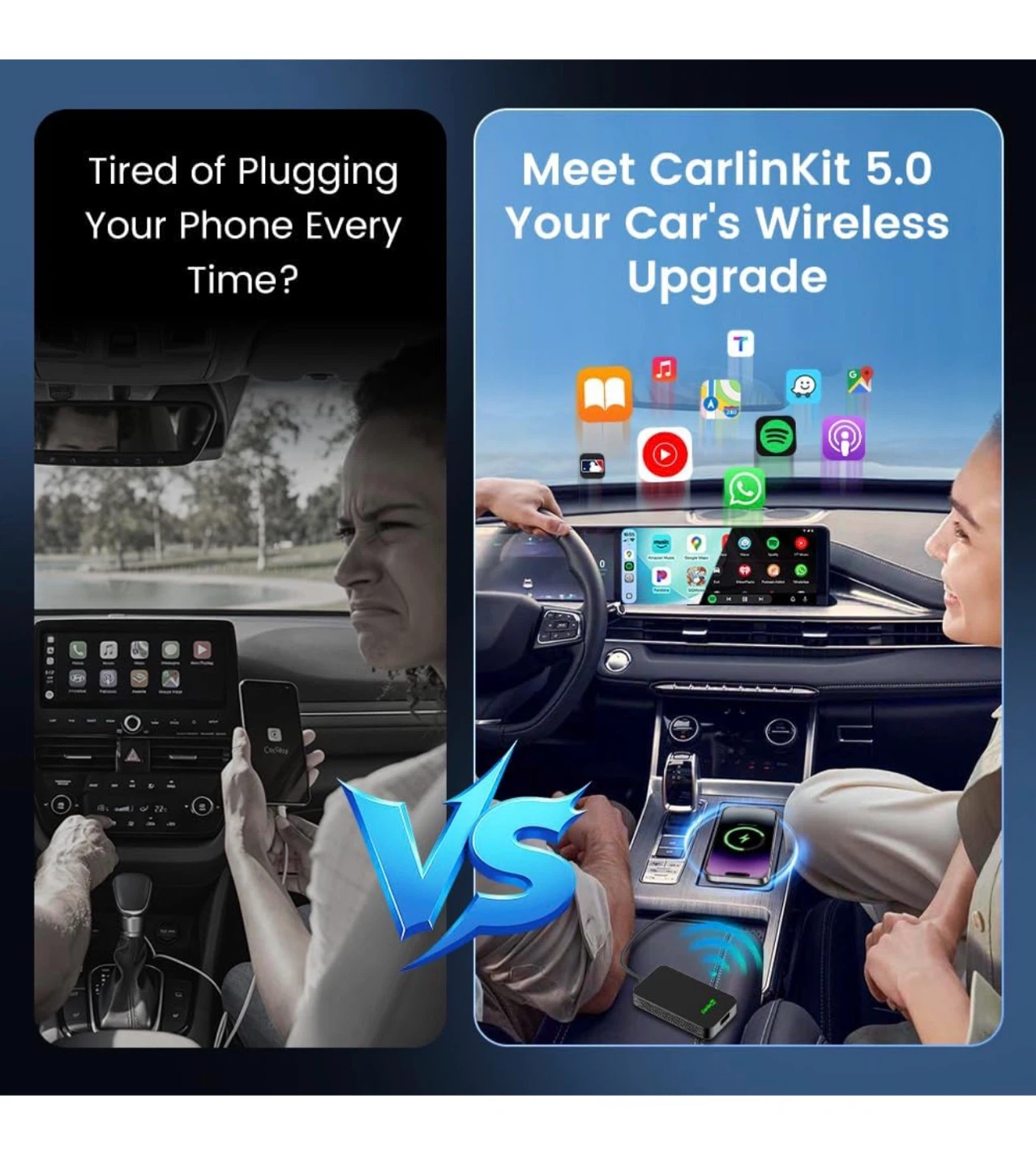 Carlinkit 5.0 2-in-1 Wireless CarPlay & Android Auto Adapter - photo 3