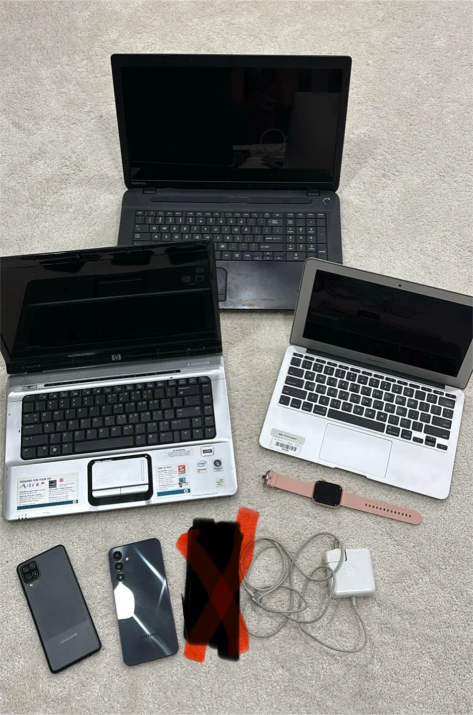 MacBook Air, HP Laptop, Samsung Phones & Smartwatch
