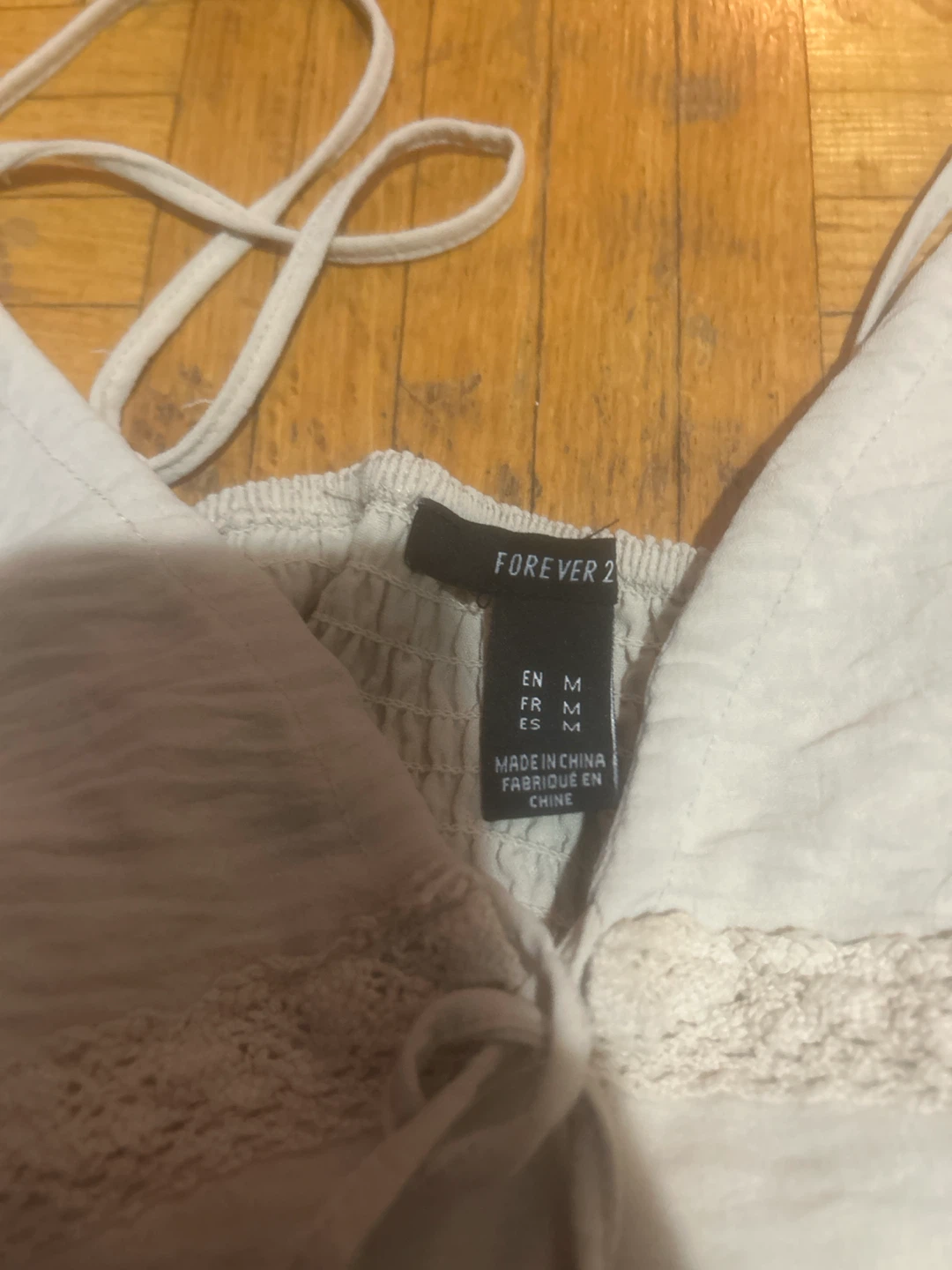 Forever 21 Cream Lace Trim Cami Top - photo 2