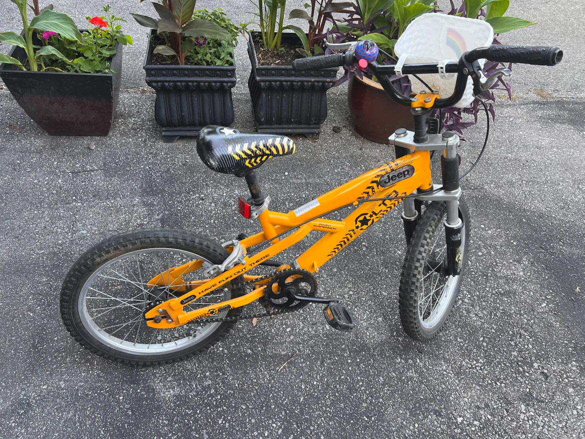 Selling three kid bicycles