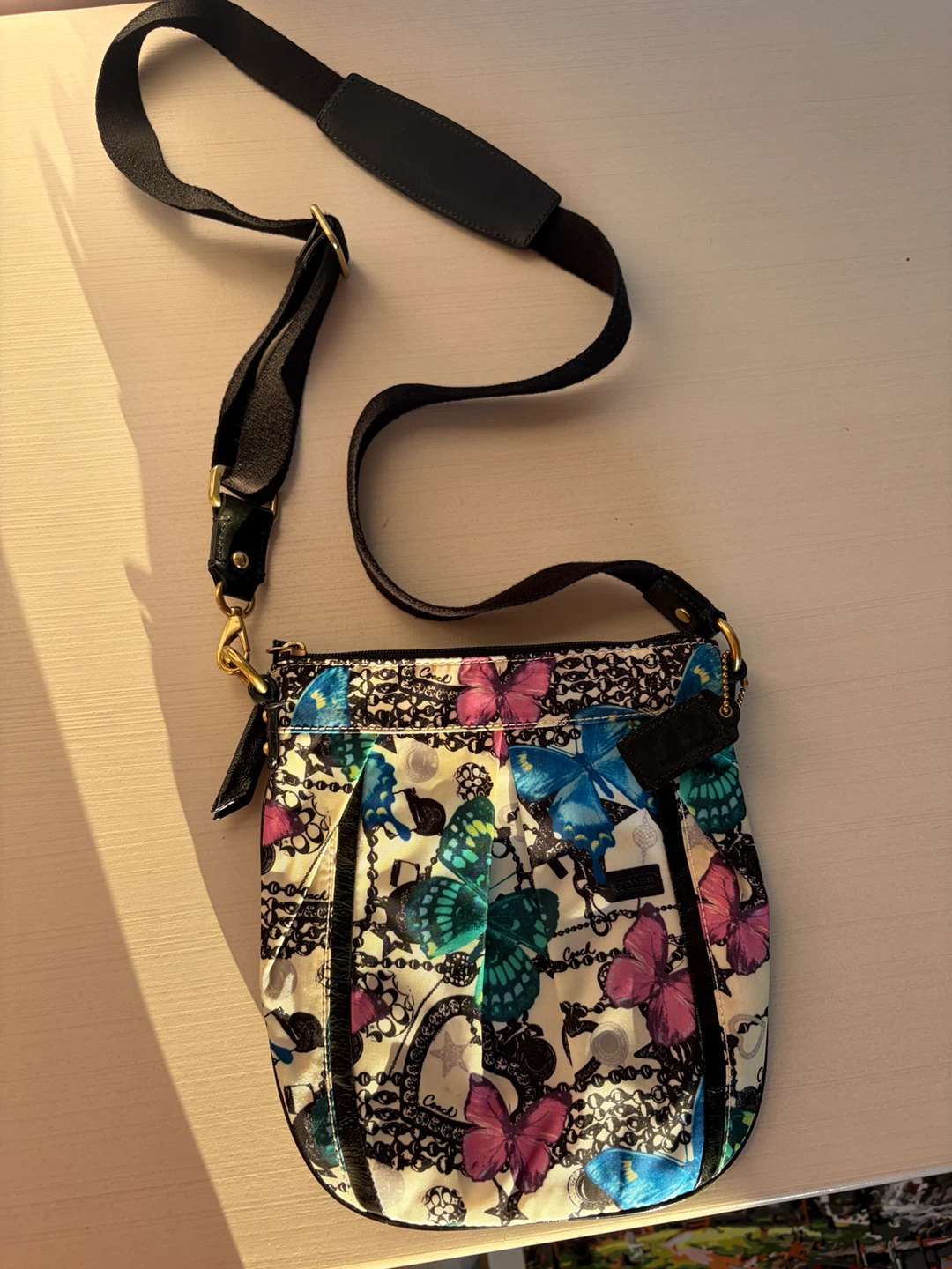 Coach Butterfly Print Crossbody Bag