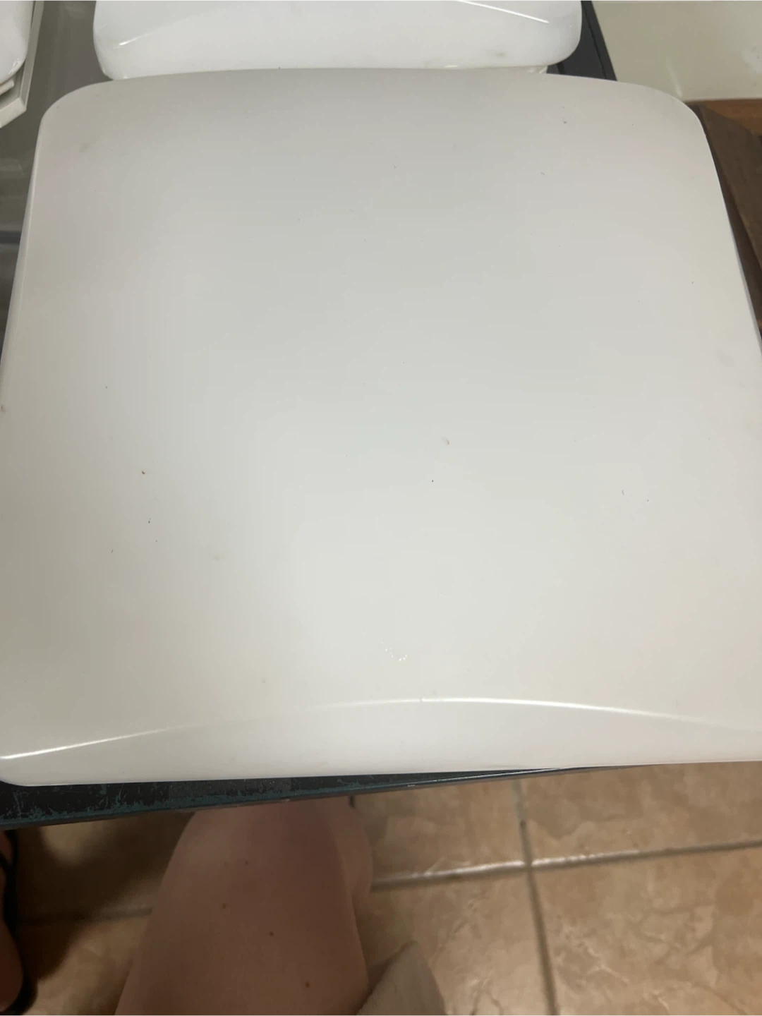 White Square Ceiling Light Fixture - photo 2