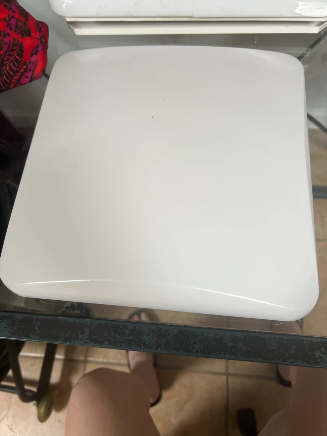 White Square Ceiling Light Fixture - photo 3