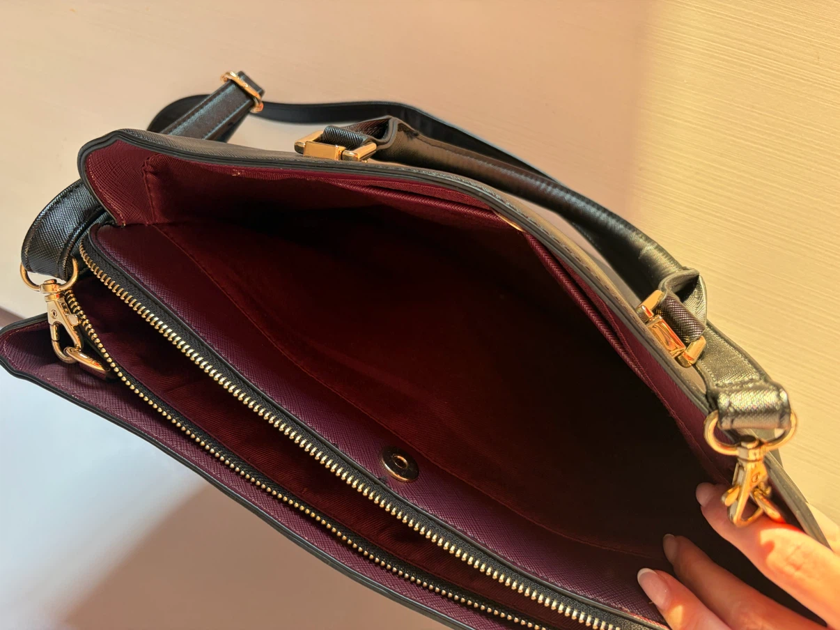 ALDO Black Faux Leather Purse/Work Bag - photo 5