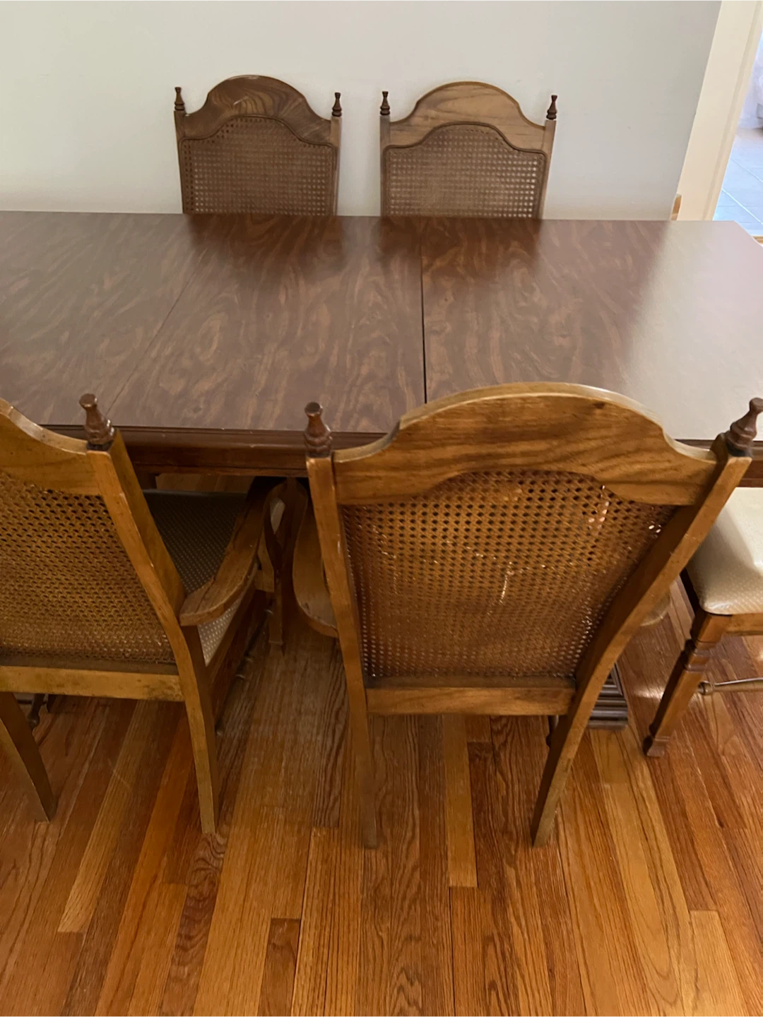 Wooden Dining Table with 6 Chairs - photo 2