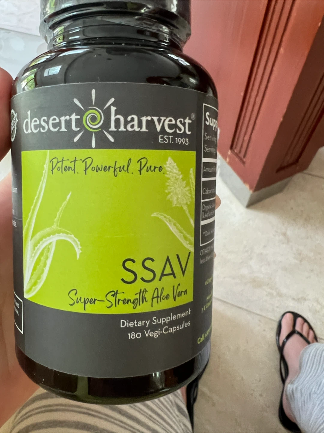 Super-Strength Aloe Vera Dietary Supplement 180 Vegi-Capsules