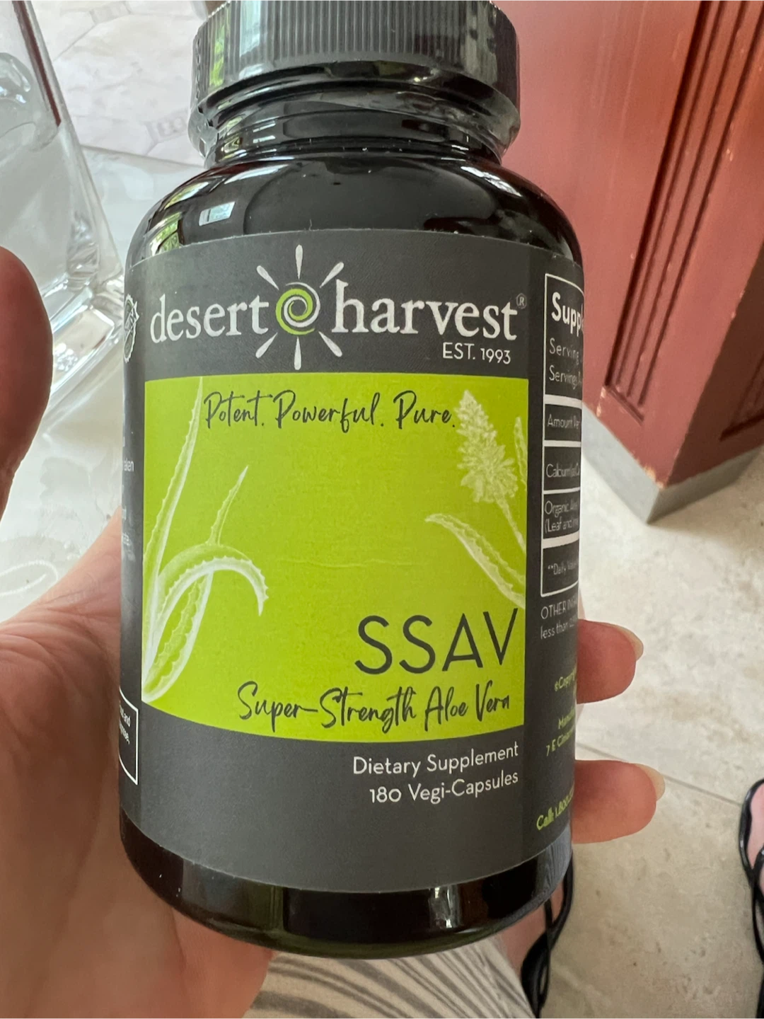 Super-Strength Aloe Vera Dietary Supplement 180 Vegi-Capsules - photo 2