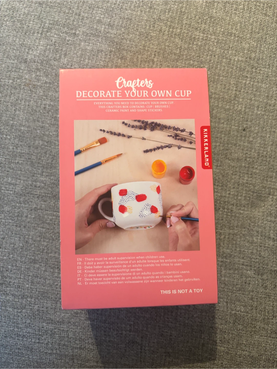 Kikkerland Crafters Decorate Your Own Cup Kit