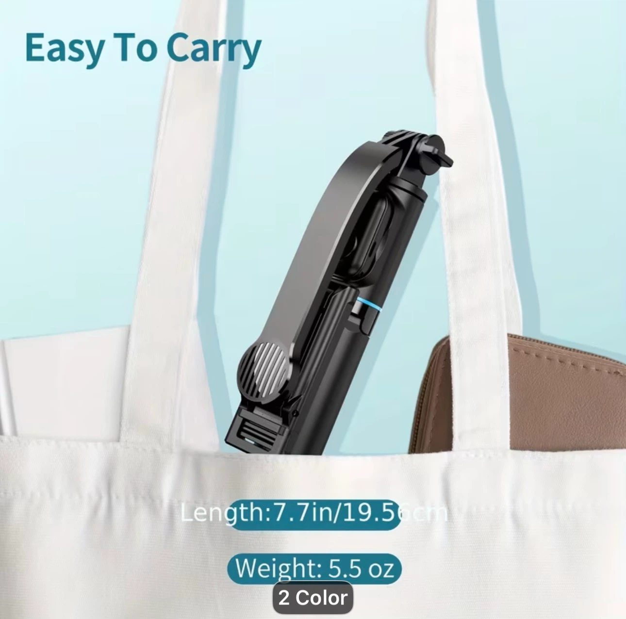 41'' Extendable Selfie Stick Tripod with Phone Holder - photo 2
