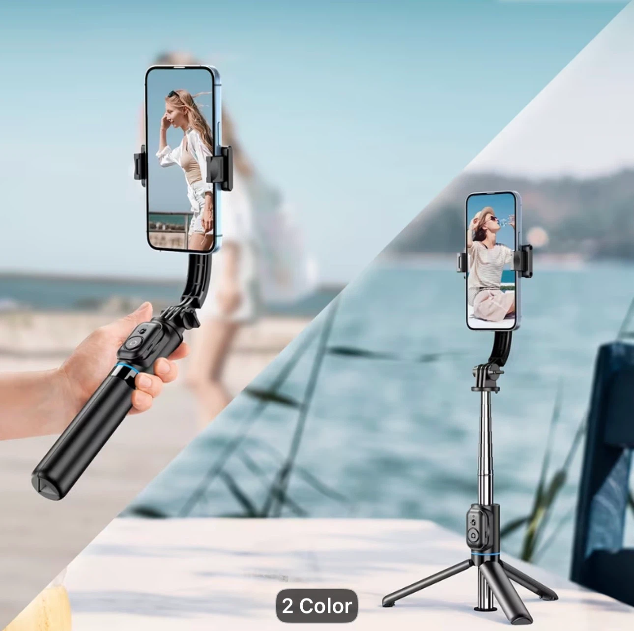 41'' Extendable Selfie Stick Tripod with Phone Holder - photo 4