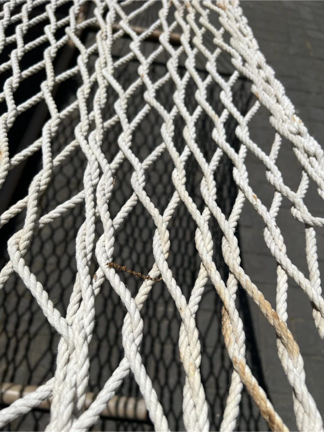 White Rope Hammock with Wooden spreader bars - photo 4