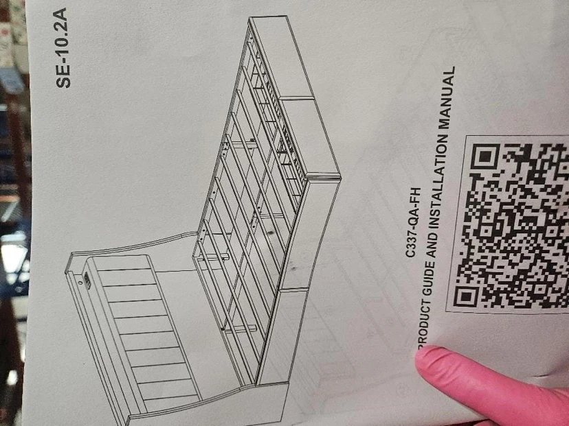Queen Bed Frame with Headboard and 2 Storage Drawers - photo 3