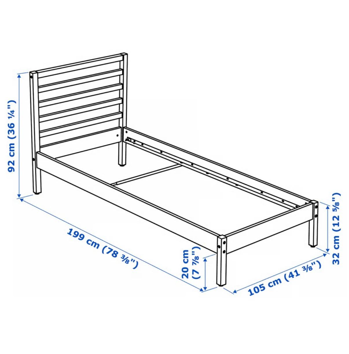 IKEA Mattress and Bed Frame - photo 2