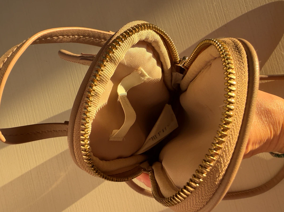 H&M Quilted Tan Faux Leather Mini Bag with Strap - photo 5