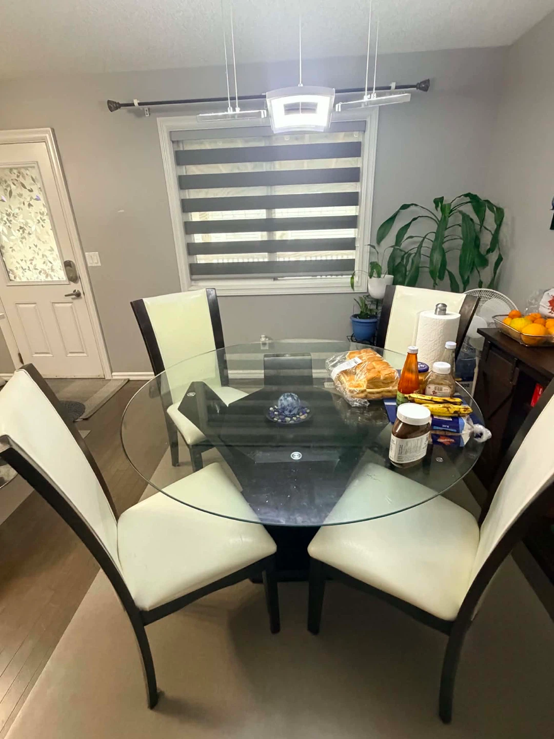 Glass Dining Table with 4 Chairs - photo 3