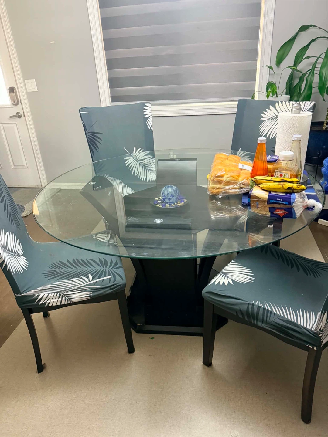 Glass Dining Table with 4 Chairs - photo 5