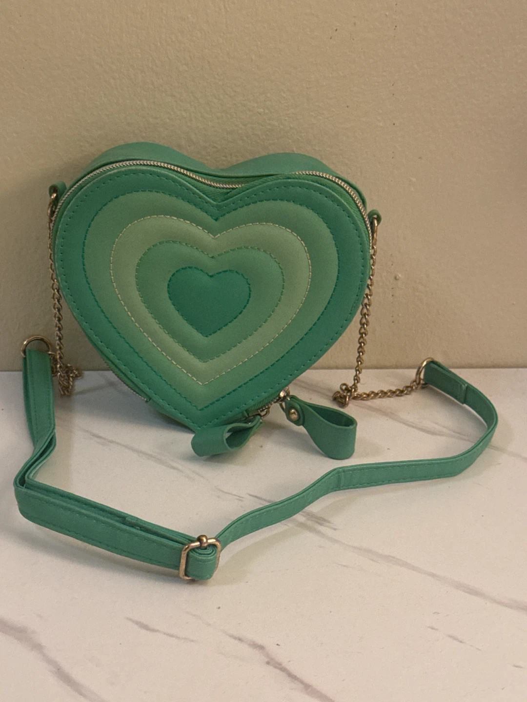 Green Heart Shaped Purse
