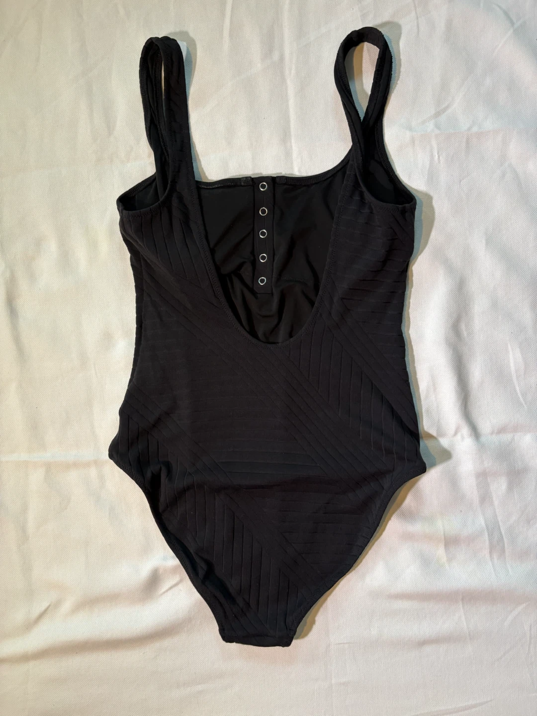 Aerie Black Ribbed One-Piece Swimsuit - photo 4