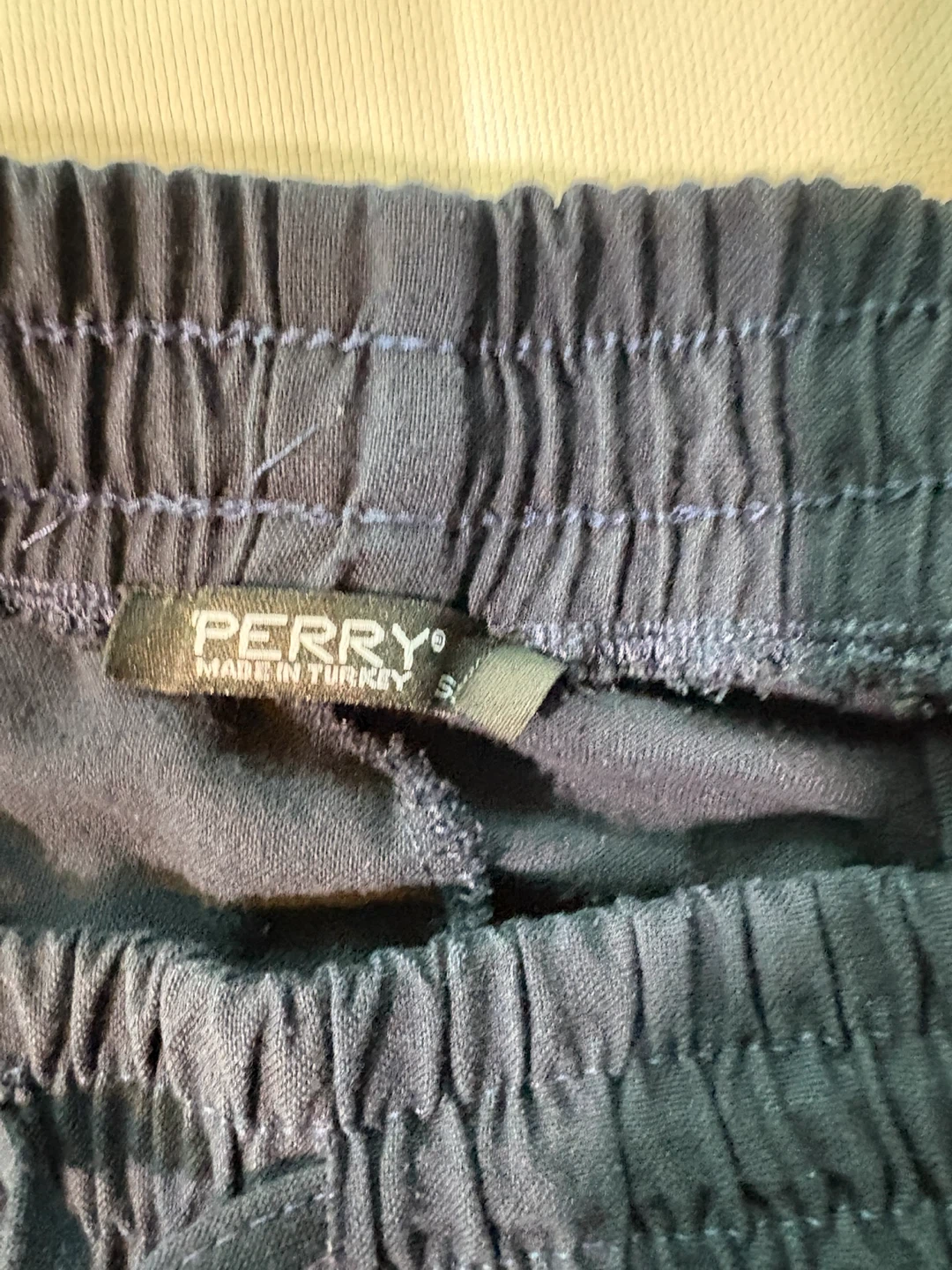 Perry Black Elastic Waist Pants Size S