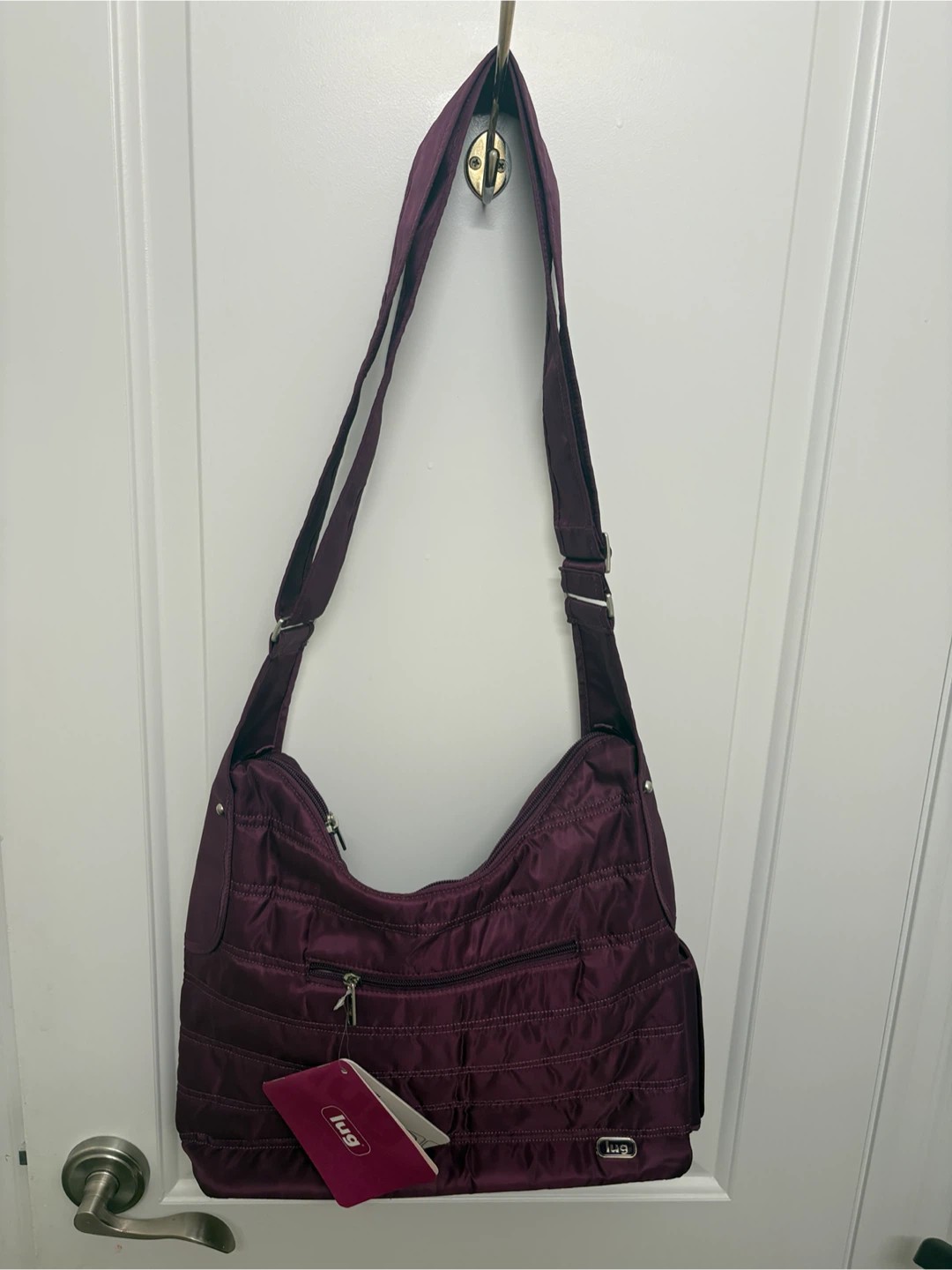 Lug Purple Cable Car Shoulder Crossbody Purse NWT