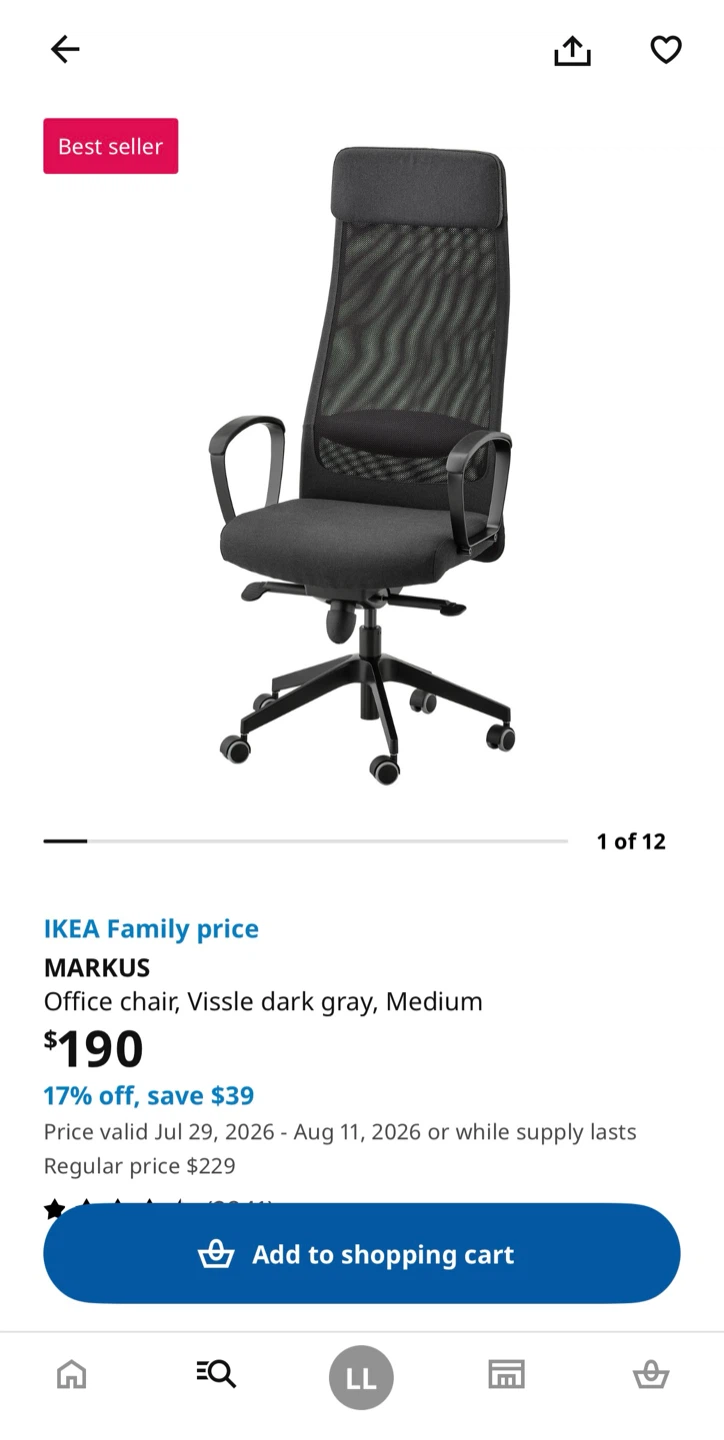 IKEA MARKUS Office Chair - photo 4