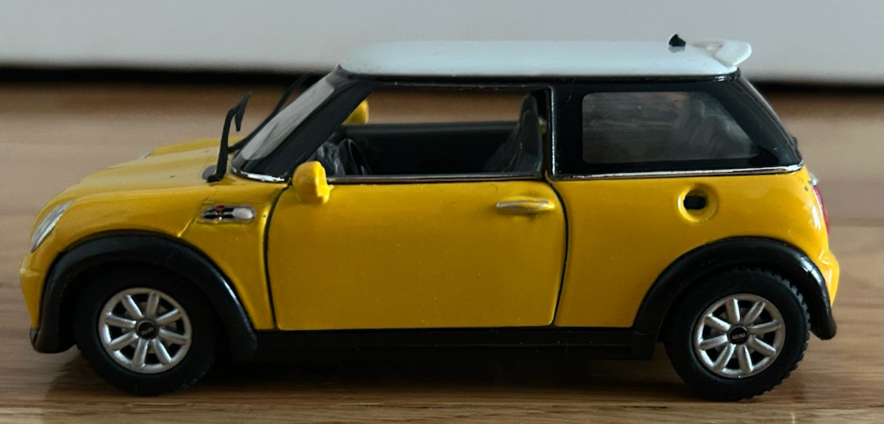 Yellow Mini Cooper S Toy Car - photo 4