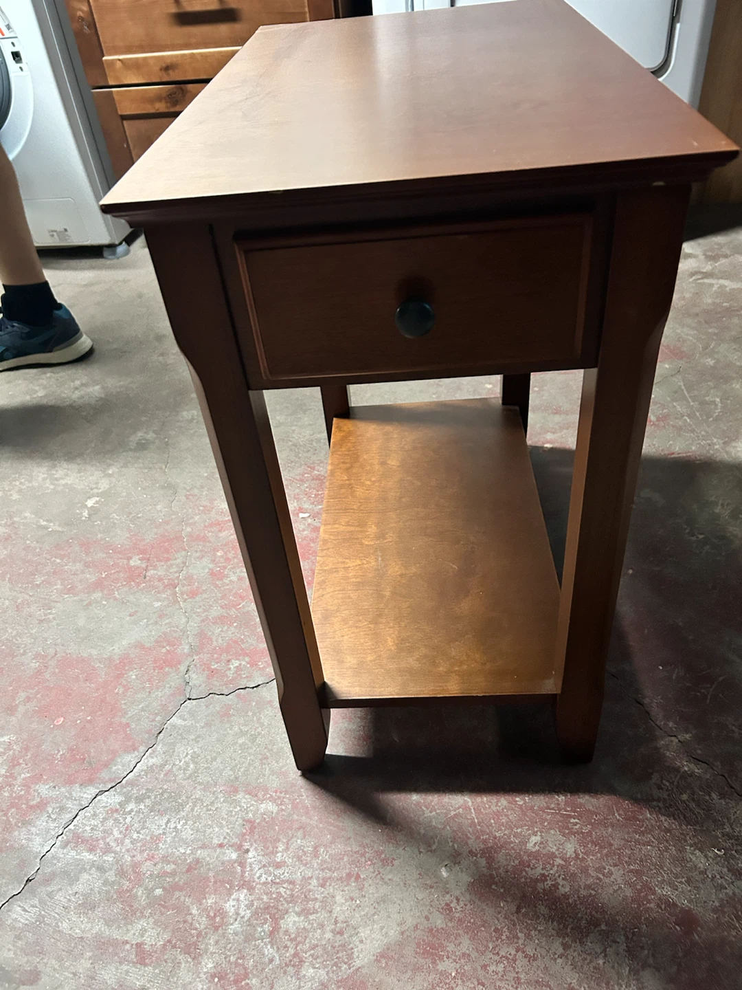 Wood End Table with Power Outlets - photo 5