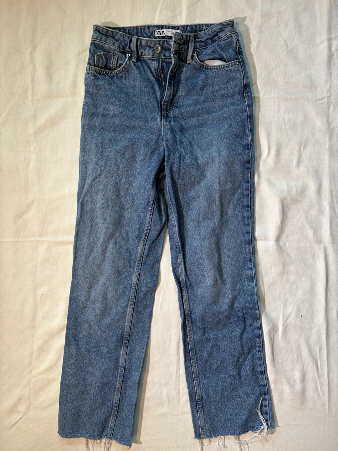 ZARA Women's Blue Denim Jeans - photo 2