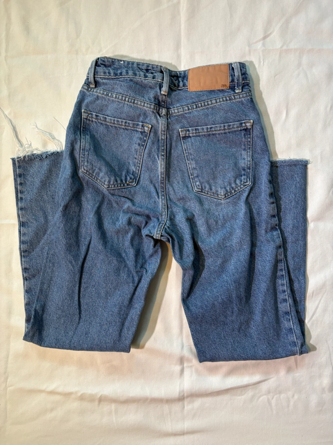 ZARA Women's Blue Denim Jeans - photo 3