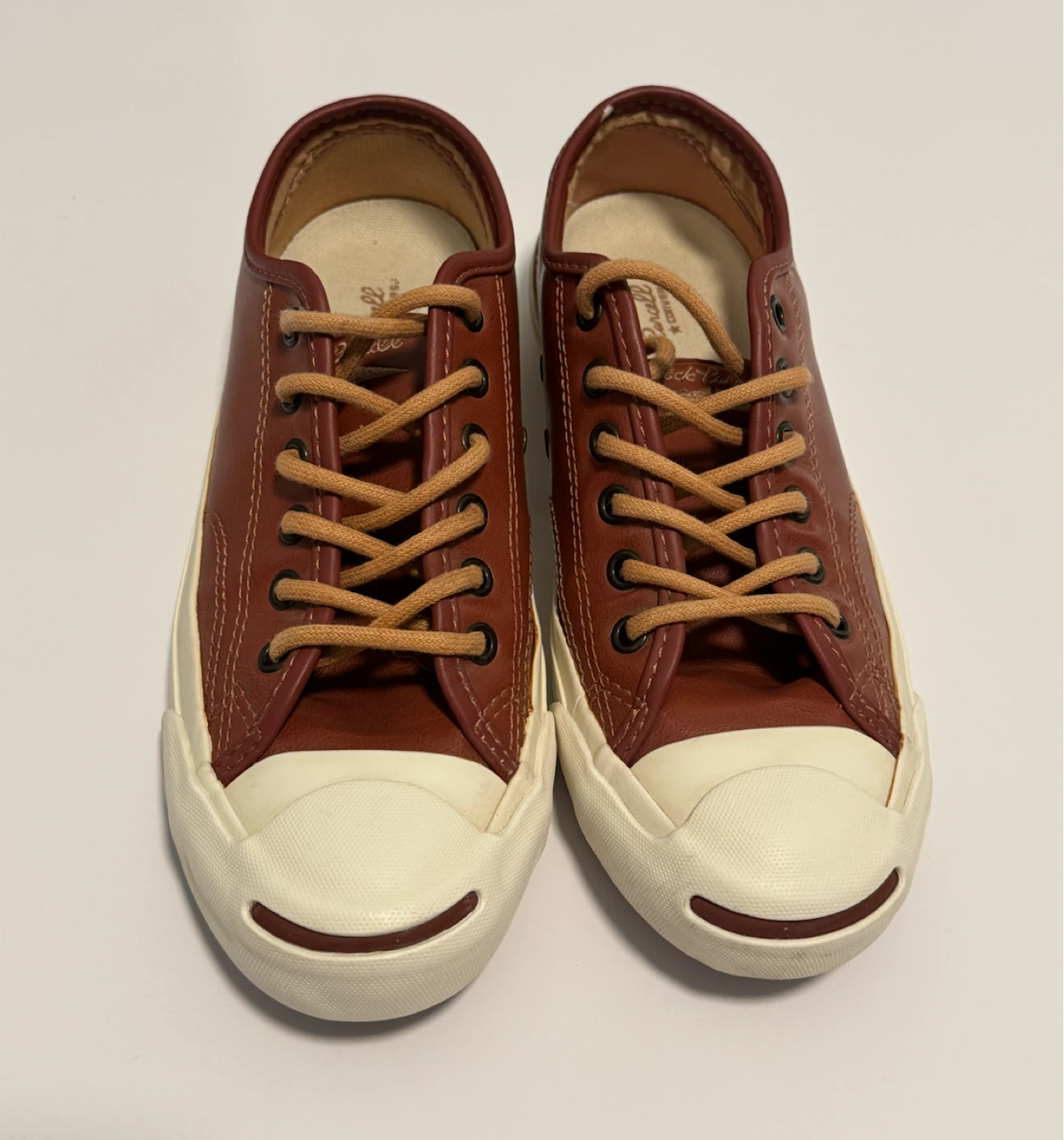 Converse Jack Purcell Brown Leather Low Top Sneakers EU 37.5
