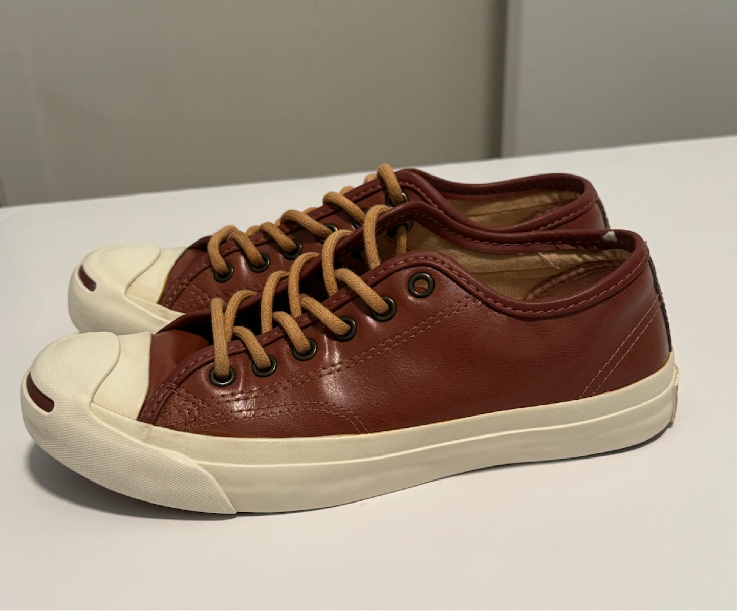 Converse Jack Purcell Brown Leather Low Top Sneakers EU 37.5 - photo 3