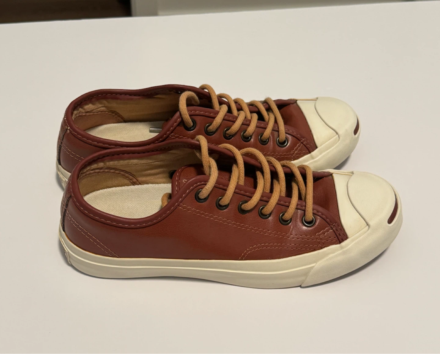 Converse Jack Purcell Brown Leather Low Top Sneakers EU 37.5 - photo 5