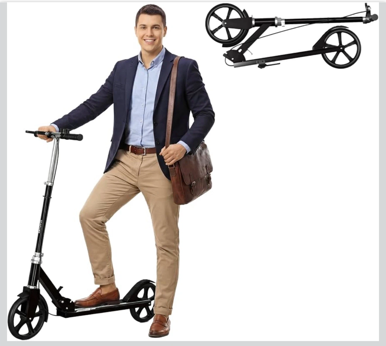 Black Scooter - Height Adjustable - photo 3
