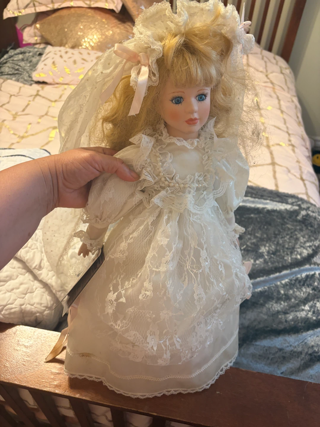 Angelina Porcelain Bride Doll