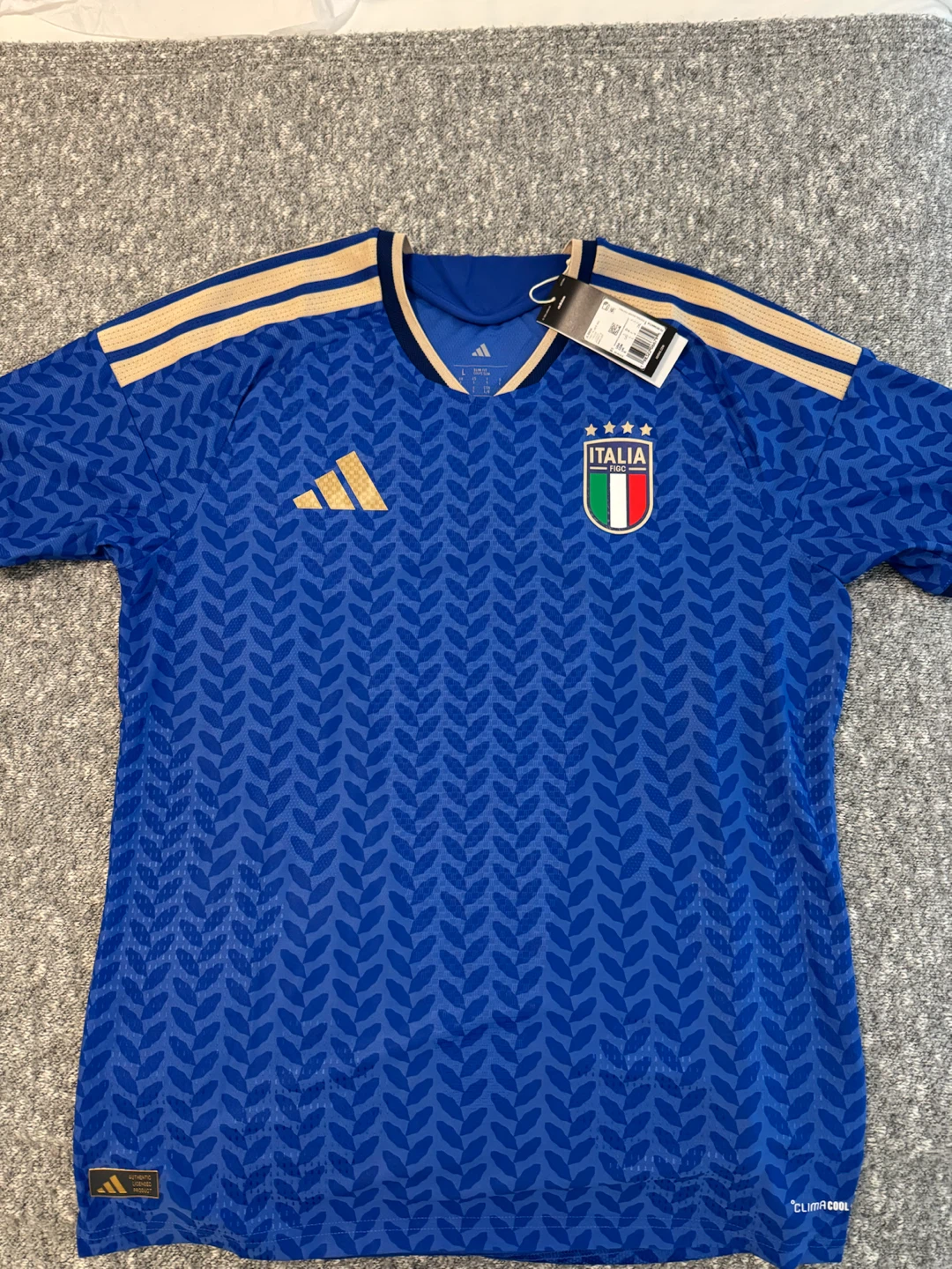 Adidas Italia FIGC Soccer Jersey