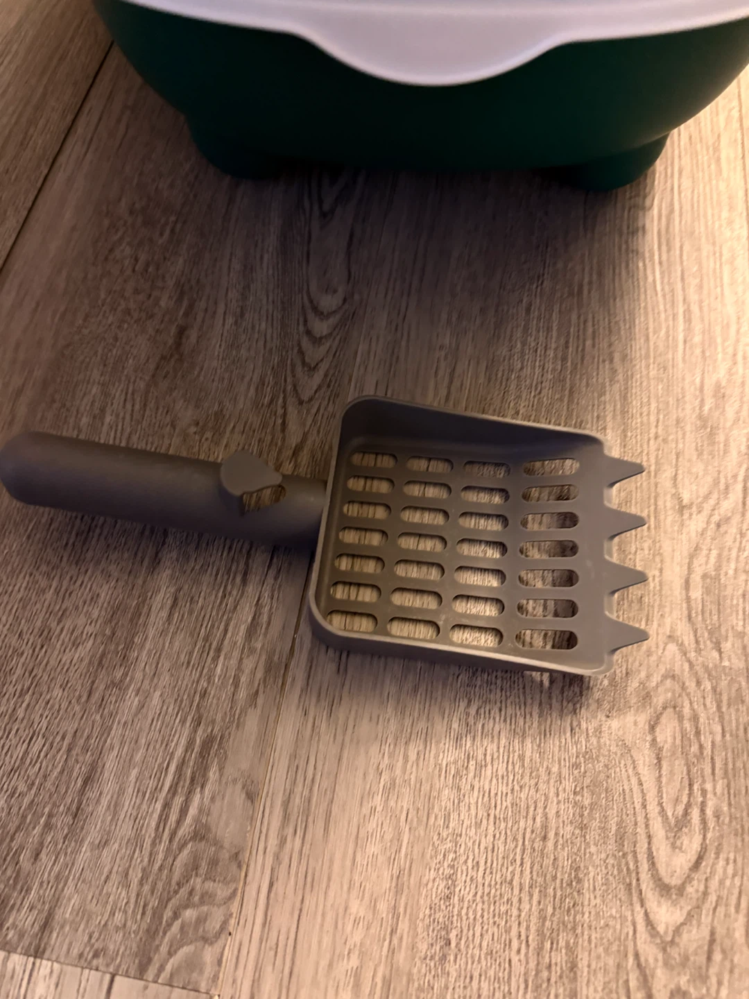 Cat Litter Box with Scoop - Dark Green - photo 5