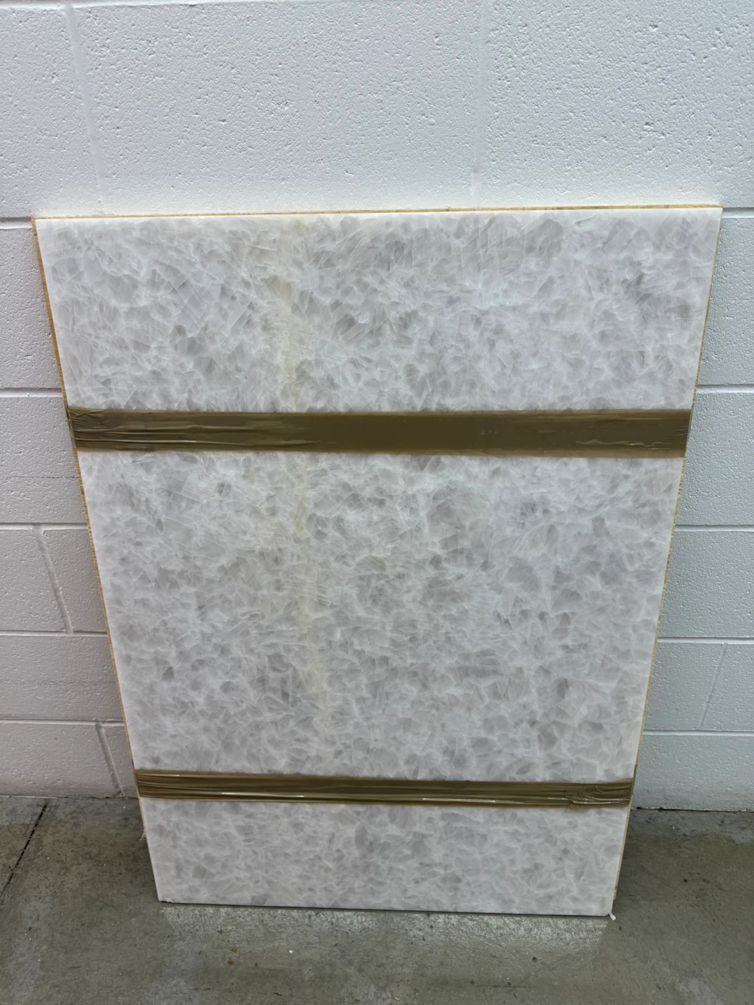 2' x 3' Premium Crystal Quartz Slab – Luxury Vanity Remnant