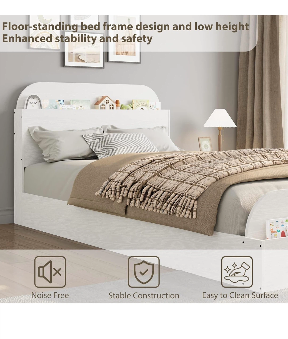 Garvee Twin-XL Size Bed Frame - photo 4