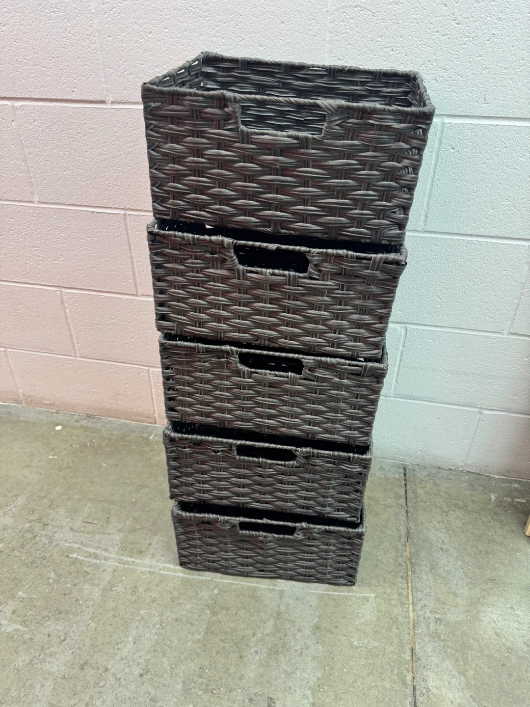 Woven Storage Baskets - Set of 5 - photo 5