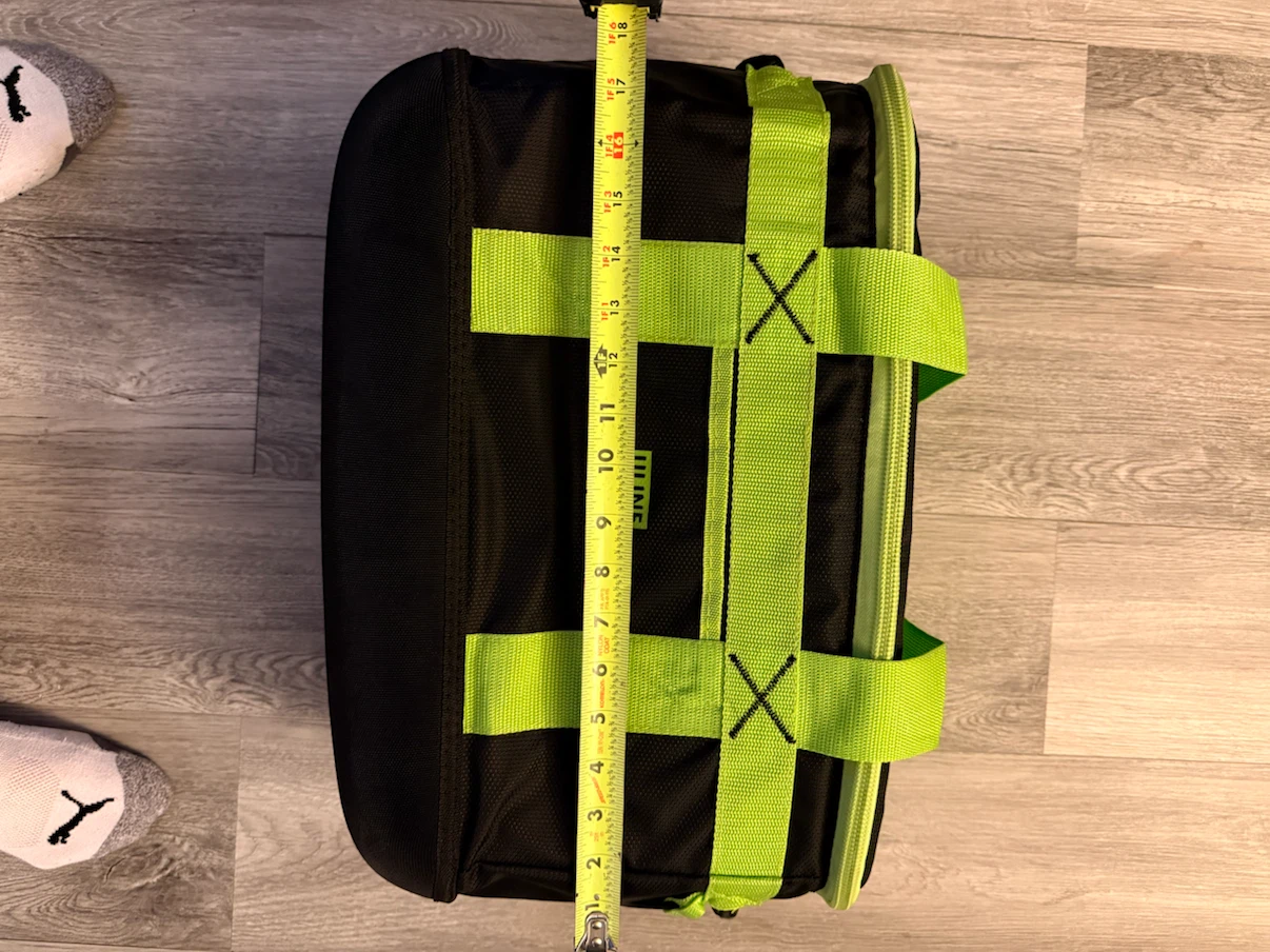Uline Black & Neon Green Insulated Cooler Bag - photo 3