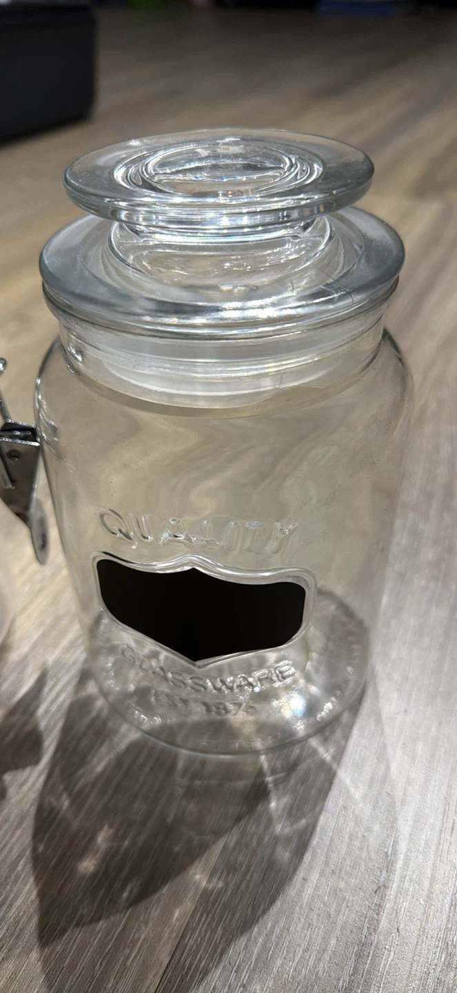 Glass Jars with Bamboo Lids and complimentary jars - photo 2
