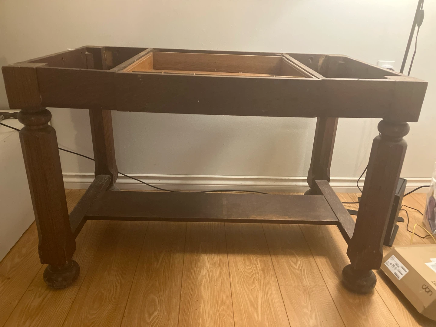 Antique Wooden Desk Frame - photo 2