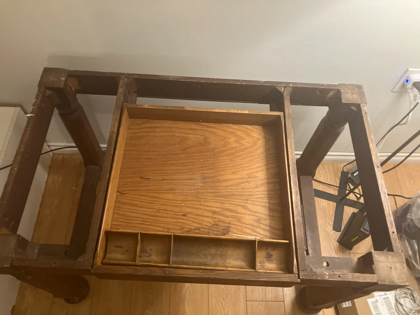 Antique Wooden Desk Frame - photo 3