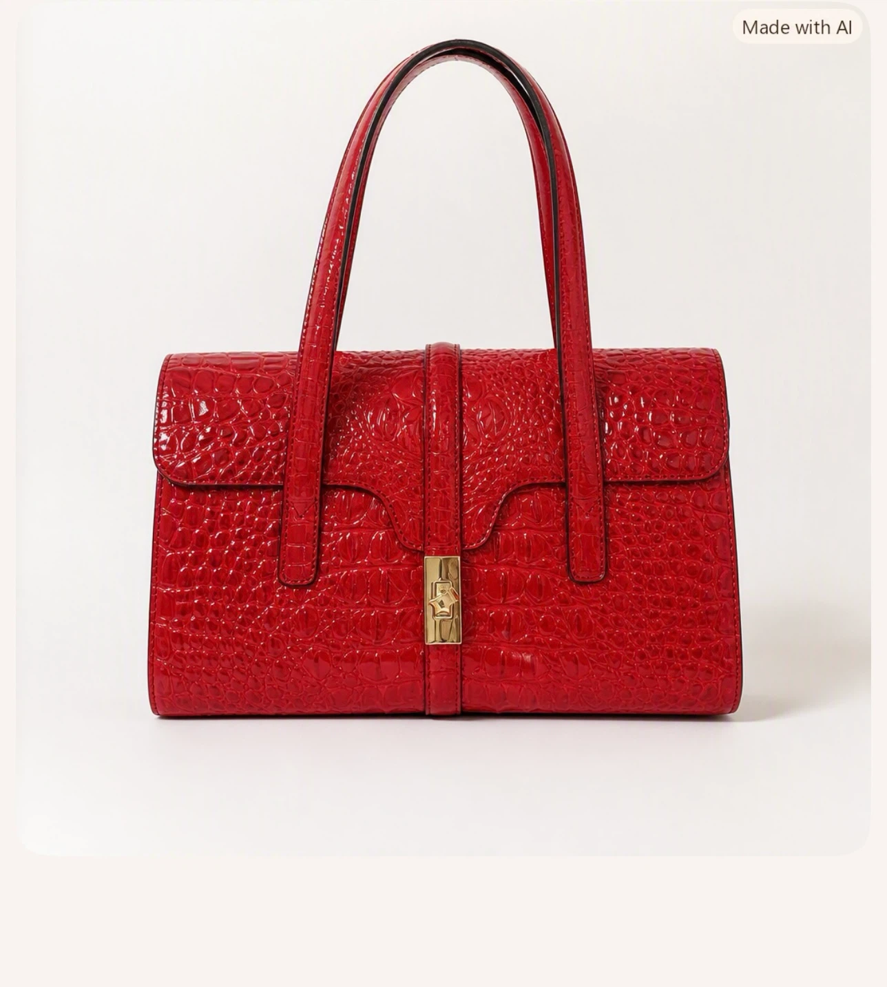 Croc-Embossed Faux Leather (PU) - photo 3